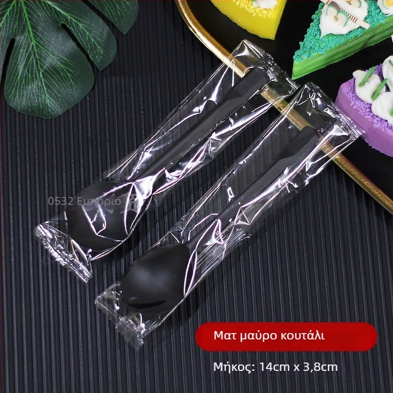 Μίας χρήσης πιρούνι για ψήμένες γλυκοπατάτες, παχύ και ανθεκτικό από PP, ατομικά συσκευασμένο.