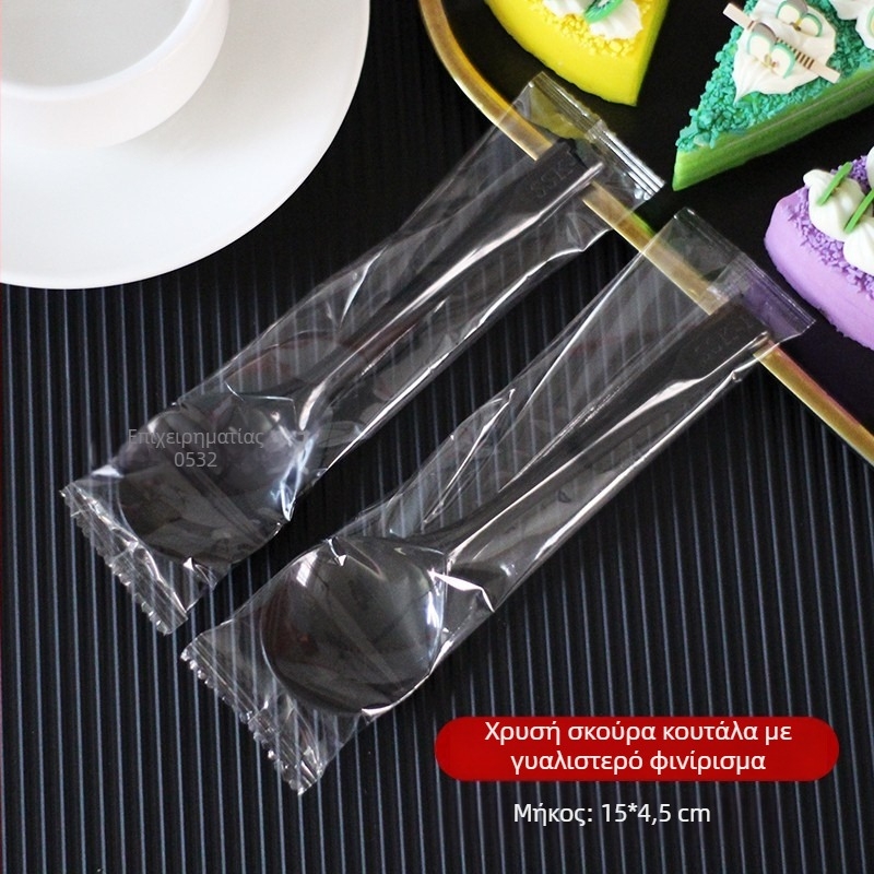 Μίας χρήσης πιρούνι για ψήμένες γλυκοπατάτες, παχύ και ανθεκτικό από PP, ατομικά συσκευασμένο.