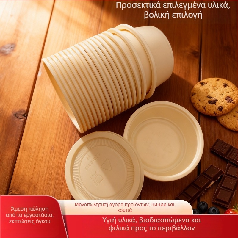 Μονοχρηστά βιοδιασπώμενα κουτιά γεύματος από άμυλο καλαμποκιού με καπάκι, κατάλληλα για μικροκύματα