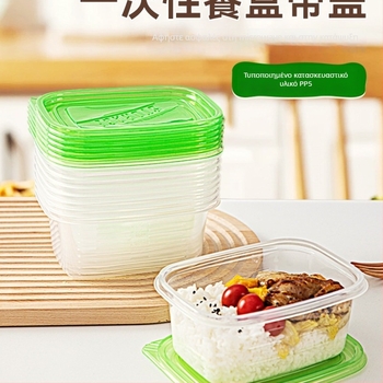 Κουτί γευμάτων μίας χρήσης από PP με μπολ και chopsticks, κατάλληλο για τρόφιμα, βιοδιασπώμενο, για χρήση σε γραφείο