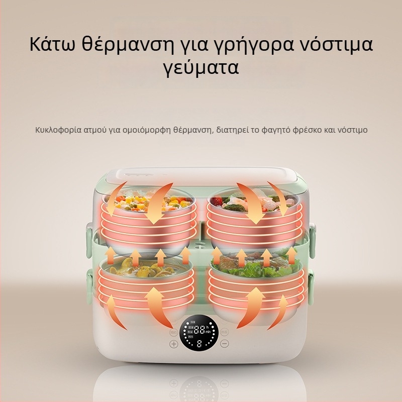 Ηλεκτρικό δοχείο γεύματος, χωρητικότητα 2.0 L, ανοξείδωτη εσωτερική δεξαμενή, 300W, εναλλαγόμενος 110-220V, λειτουργία θέρμανσης