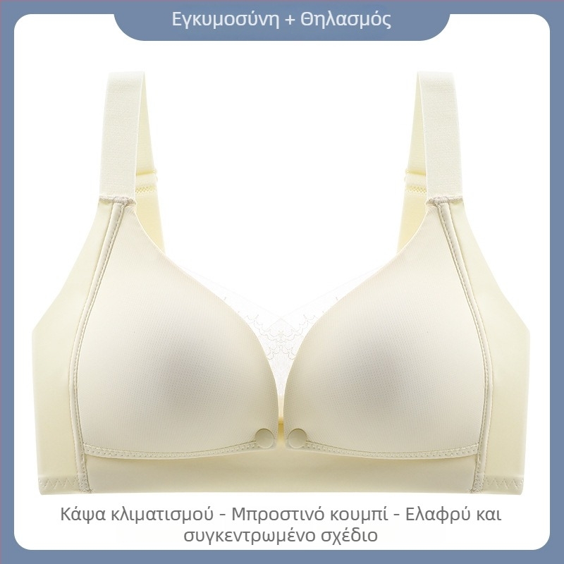 Σουτιέν μητρότητας και θηλασμού με δαντέλα, διαμορφωμένες λεπτές κάψες, σταθεροί διπλοί ιμάντες, για όλα τα στάδια, 70–80% νάιλον