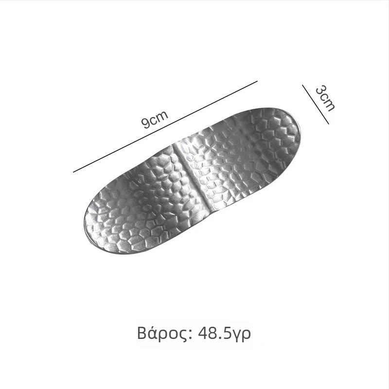 Υπόστρωμα από ανοξείδωτο χάλυβα 304 με χτυπητή υφή για μαχαιροπίρουνα, κατάλληλο για ξενοδοχεία και οικογενειακή τραπεζαρία; δυνατότητα εκτύπωσης λογότυπου; 1 τεμάχιο; χωρά μαχαιροπίρουνα, μαχαίρια, πιρούνες και κουτάλια