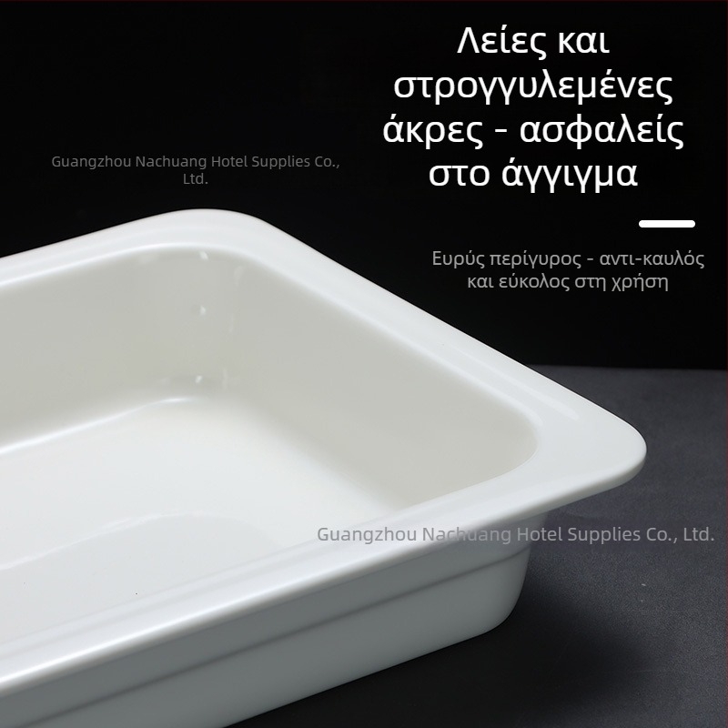 Κεραμικά σερβίτσια μπουφέ για ξενοδοχεία και εστιατόρια, τετράγωνο και στρογγυλό σχήμα, υλικό κεραμικό, μάρκα ZHILISHI, κινέζikos στυλ