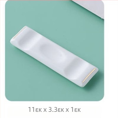 Πορσελάνινος δέκτης για ξυλάκια και κουτάλια σε τραπέζια ξενοδοχείων — πορσελάνινο οστού με γλάσο, στιλ φως-λαμπρή πολυτέλεια, προσαρμογή με λογότυπο