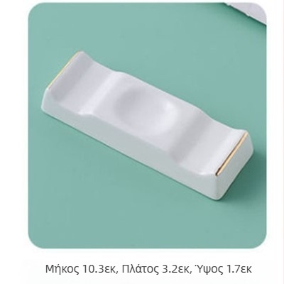 Πορσελάνινος δέκτης για ξυλάκια και κουτάλια σε τραπέζια ξενοδοχείων — πορσελάνινο οστού με γλάσο, στιλ φως-λαμπρή πολυτέλεια, προσαρμογή με λογότυπο