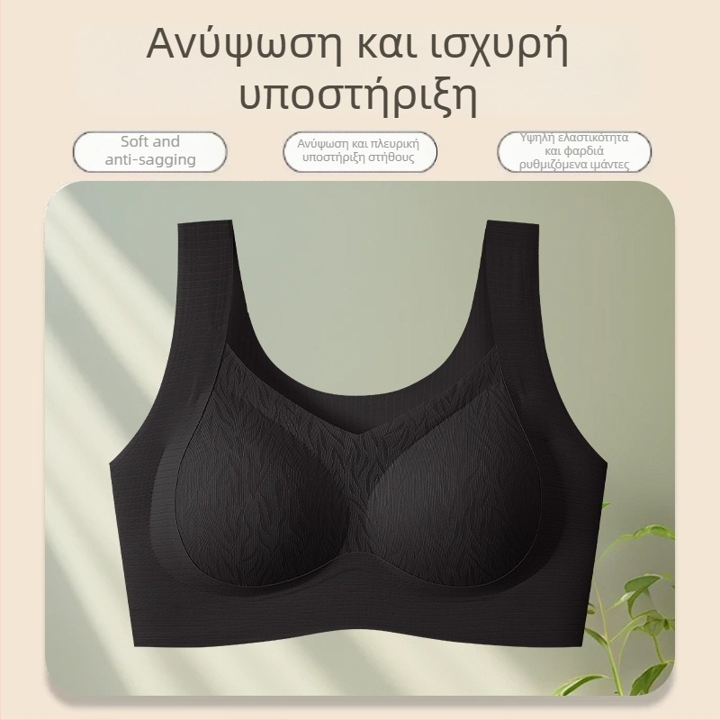 Συνεχές σουτιέν χωρίς σύρμα με ευρείς ιμάντες, πλήρης κύπελλο, λεπτά μορφοποιημένα κύπελλα, σταθεροί διπλοί ιμάντες, επένδυση από σπαντέξ (νάιλον)