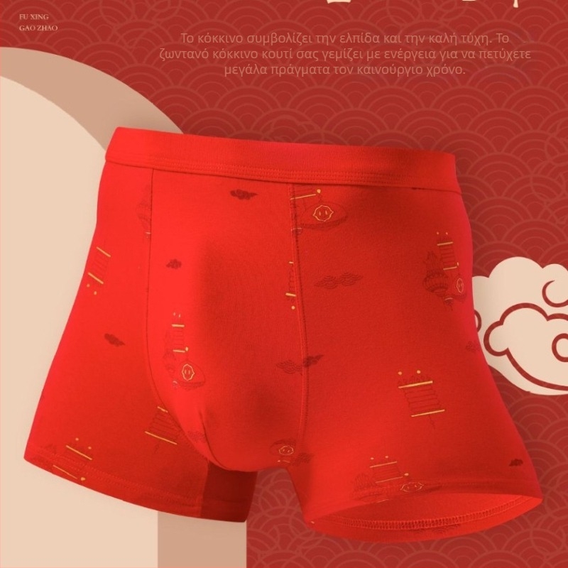 Ανδρικά μποξέρ από Modal, μεσαία μέση, απλή ύφανση, 95% Modal, διαπνοή και αντιβακτηριακά