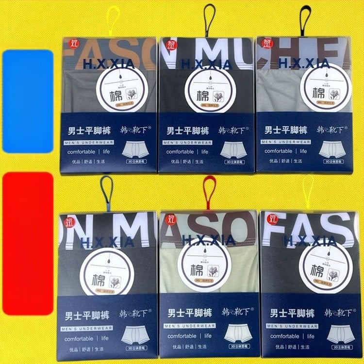 Ανδρικά μποξεράκια από βαμβάκι, μεσαία μέση, μονόχρωτο σχέδιο, 95–100% βαμβάκι, επένδυση καβάλου 90–95% βαμβάκι