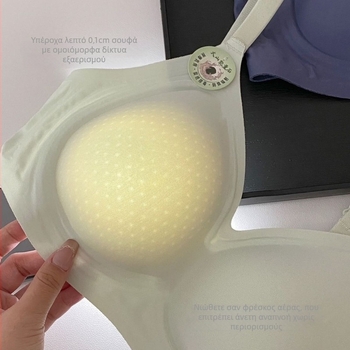 Σουτιέν χωρίς ραφές για μεγάλα μεγέθη, 3/4 καλούπωμα, λεπτός σχεδιασμός, σταθεροί ιμάντες, πίσω κούμπωμα με τρεις σειρές