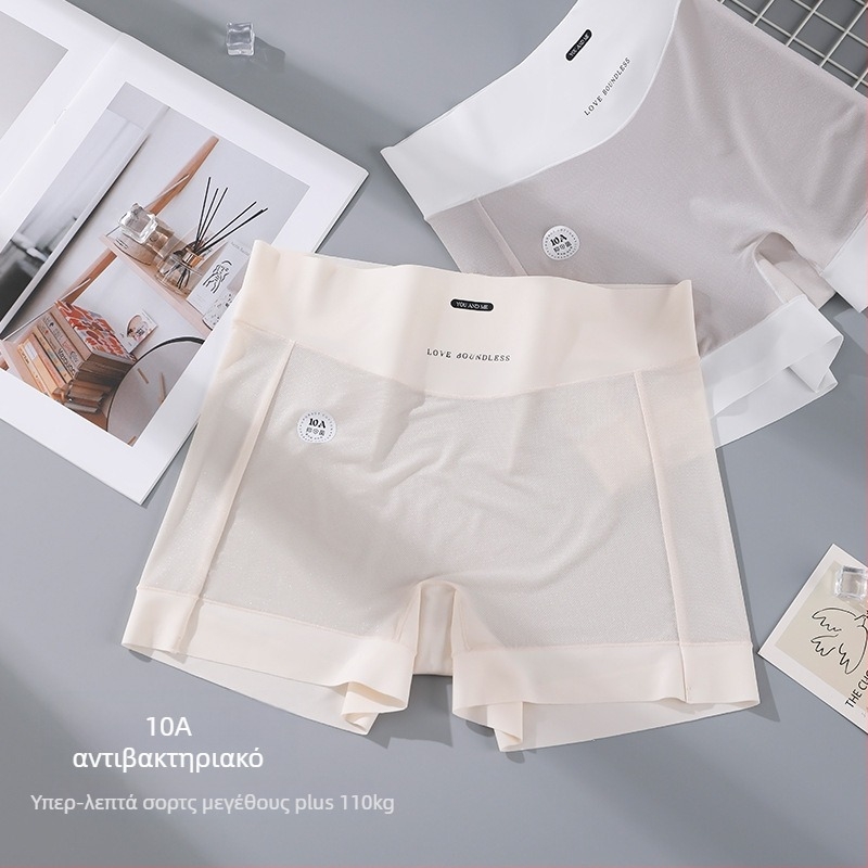 Γυναικείες boxer briefs από Ice Silk, Plus Size, Αντιβακτηριακές και κατά της διαφάνειας, Μεσαία μέση, 70% Νάιλον, 100% Βαμβάκι στην περιοχή καβάλου