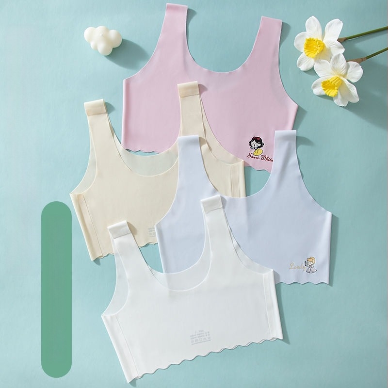 Tube Top για κορίτσια 7–12 ετών, νάιλον, με πλήρη Cup και λεπτό μορφοποιημένο κάλυμμα, διαπνοή και άνεση, στυλ γιλέκο