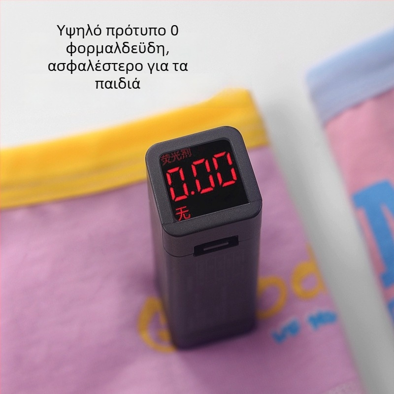 Γυναικείο περιοδικό εσώρουχο για κορίτσια, μεσαία μέση, boxer briefs, 95% βαμβάκι, μοτίβο καρτούν