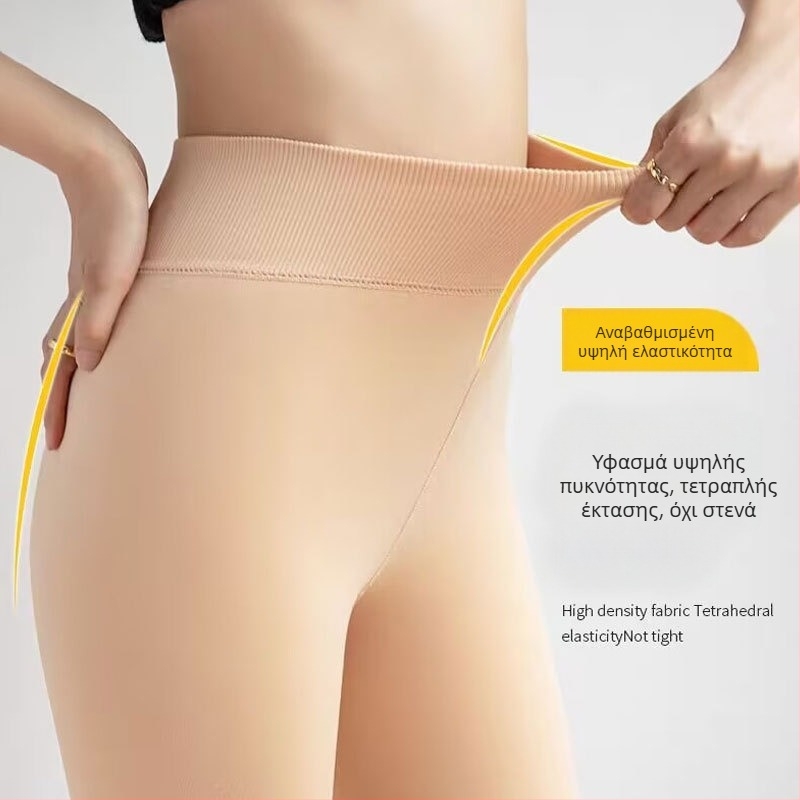 Ολόσωμα κολάν με επένδυση φλίς, ελαστικό Spandex, ζεστά χειμωνιάτικα παντελόνια