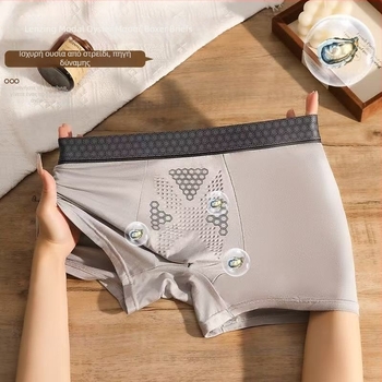 Ανδρικά boxer briefs από Modal με κυψελοειδή υφή, αναπνέουν, αντιβακτηριακά, γρήγορο στέγνωμα, μεσαίο ύψος μέσης.