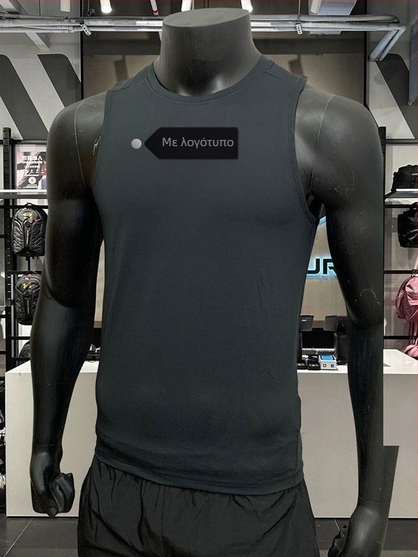 Ανδρικό γιλέκο fitness για καλοκαίρι, χωρίς μανίκια, διαπνέον, γρήγορα στεγνώνει, ύφασμα νάιλον 75%, άνετη χαλαρή γραμμή