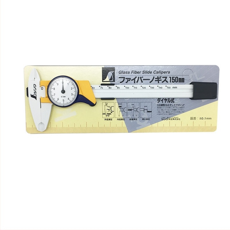 SHINWA βερνιέρ καλιμπέρ με κυλινδρικό δείκτη, μοντέλο 19932, εμβέλεια μέτρησης 0-150 mm, ανάλυση 1