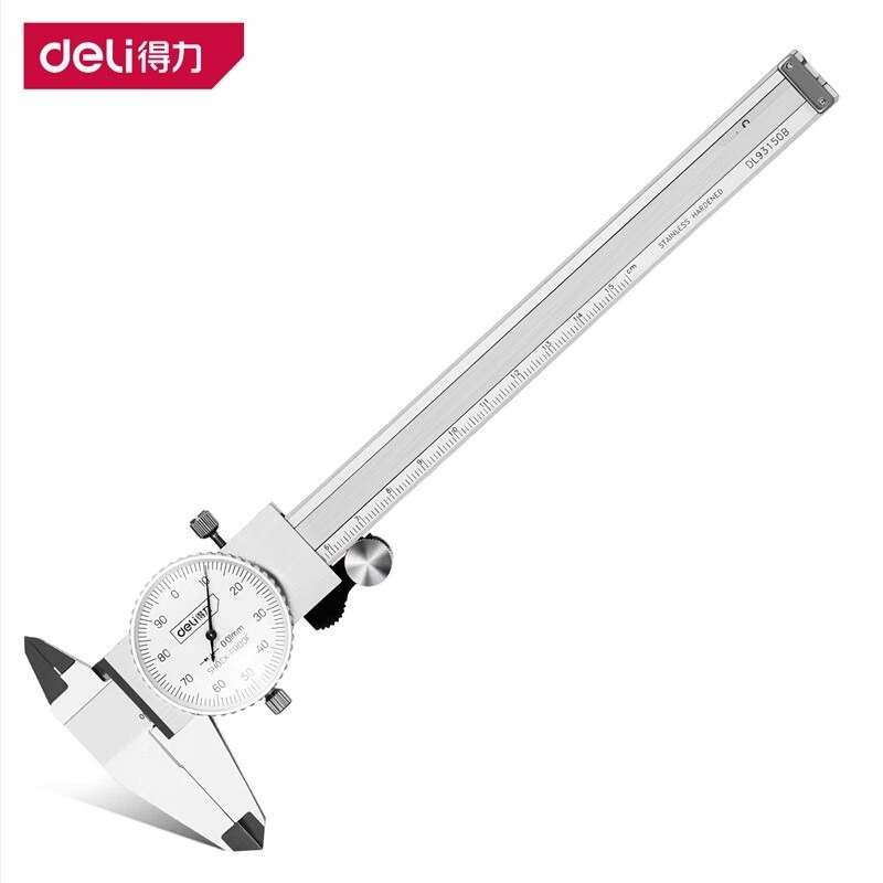 Deli ανοξείδωτος dial caliper με vernier κλίμακα
