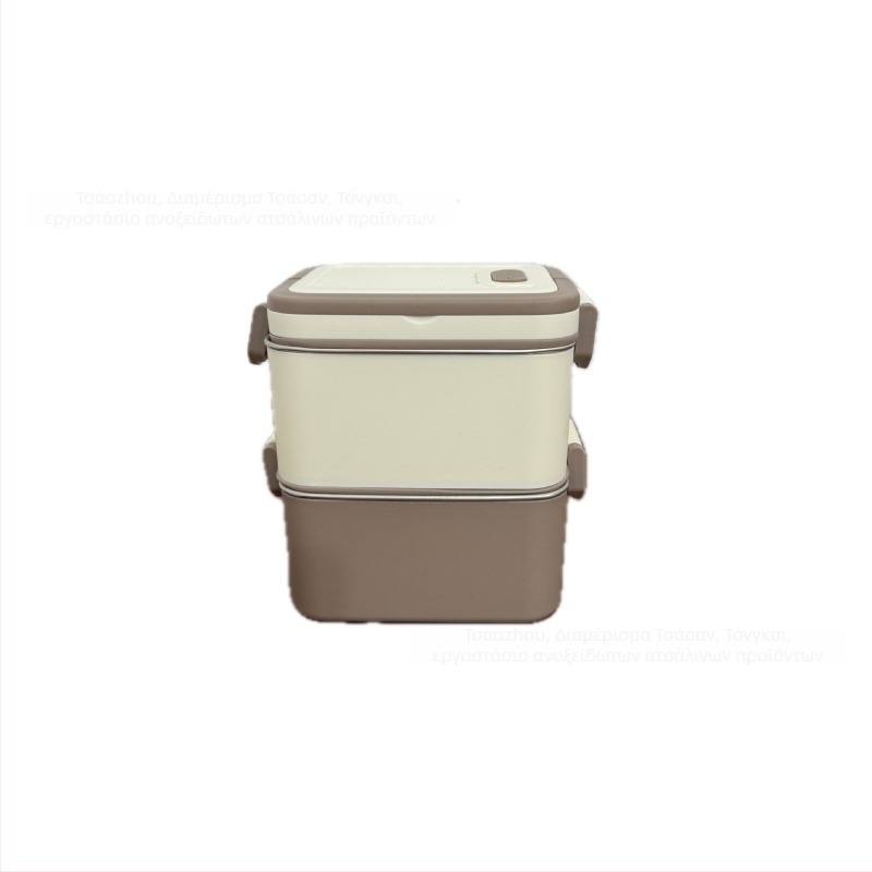 Δοχείο μεσημεριανού από ανοξείδωτο ατσάλι 304, με μόνωση, τετράγωνο σχήμα, κατάλληλο για μικροκύματα, χωρητικότητα 800–1000 ml