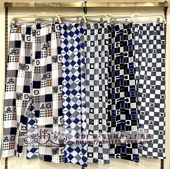 Ανδρικά παντελόνια πυτζάμας από φλανέλ, 100% πολυεστέρα, παχύ ύφασμα 201-250 γρ/μ2, κατάλληλα για χειμώνα και φθινόπωρο.