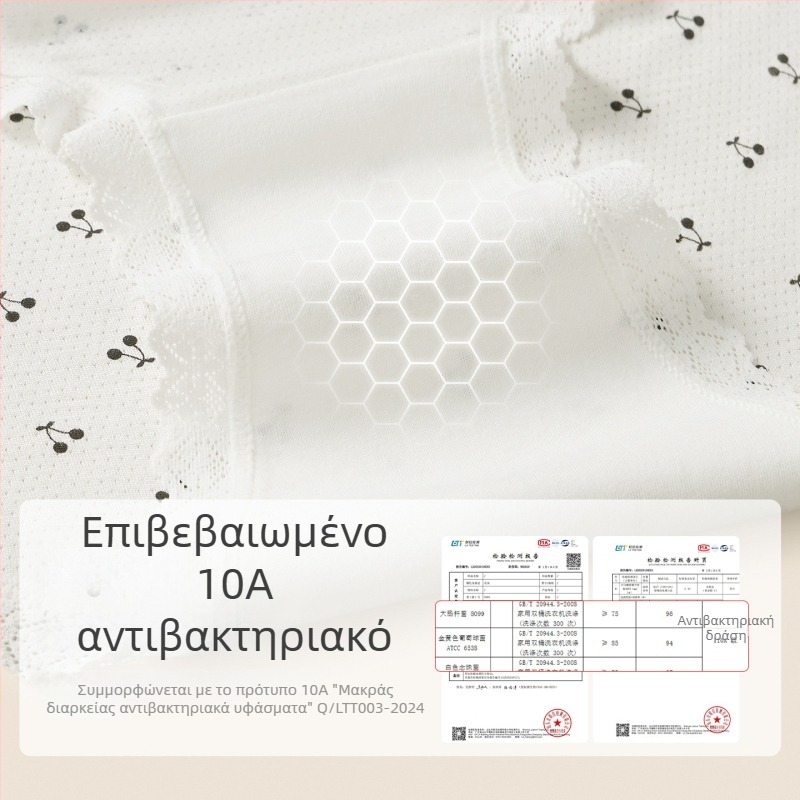 Γυναικείο εσώρουχο σε φλοράλ αγροτικό στυλ για μεγάλο μέγεθος, αντιβακτηριακή βαμβακερή επένδυση στην περιοχή του καβάλου, modal σλιπ