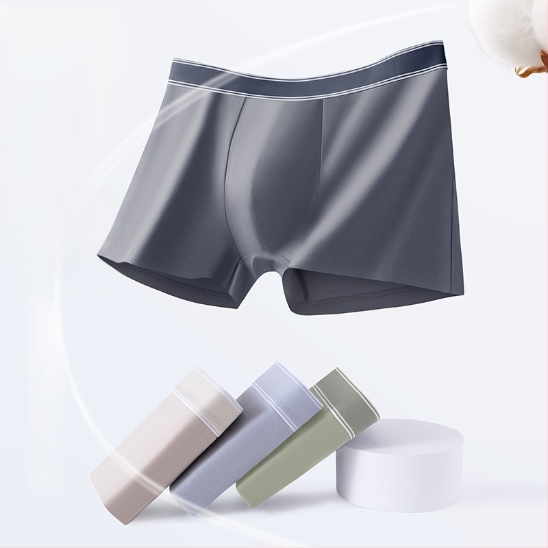 Ανδρικά βαμβακερά μποξέρ εσώρουχα, μεσαία μέση, 40-count βαμβάκι, Plain weave, Διαπνέον και άνετο