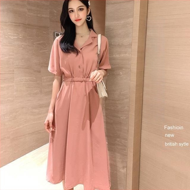 Φόρεμα Θηλάσμου με Γιακά Πόλο, 3/4 Μανίκια, Μανίκια Πριγκίπισσας, PVC Ύφασμα (≤30%), Κινέζικο Στυλ, Καλλιτεχνικό Βιντάζ