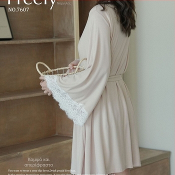 Νυχτερινό φόρεμα με γαλλική δαντέλα από βισκόζη, μακριά μανίκια, λεπτό ύφασμα, V-λαιμό, αναπνέον και άνετο για ύπνο, σπίτι και εξωτερική χρήση, όλες οι εποχές