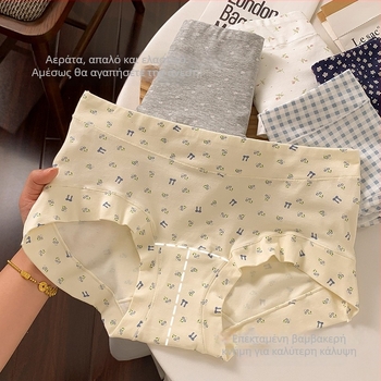 Γυναικείες boxer briefs υψηλής μέσης από 100% βαμβάκι, αντιβακτηριακές, διαπνέουσες και γρήγορα στεγνές; επένδυση καβάλου 100% βαμβάκι; περιεκτικότητα κύριου υφάσματος 90–95% βαμβάκι; προέλευση Shantou