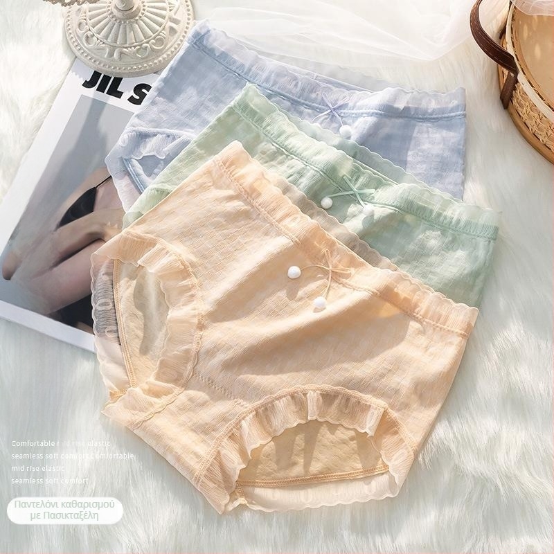Plus-size γυναικείο εσώρουχο, νάιλον ύφασμα, μέση μεσαίας ύψους, διαπνέον, αντιβακτηριακό, αδιαρροϊκό