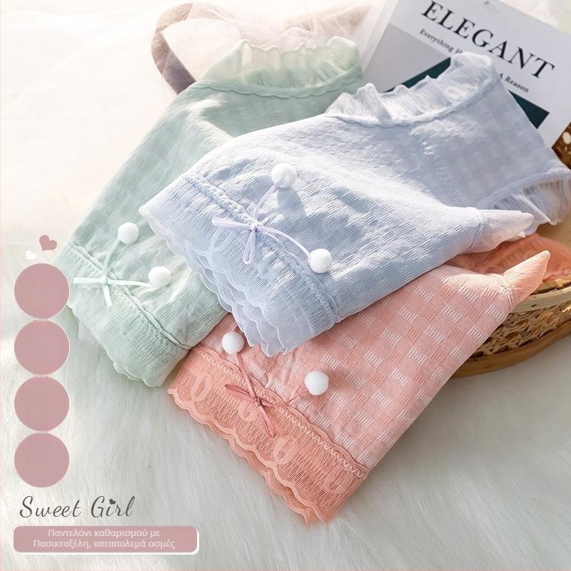 Plus-size γυναικείο εσώρουχο, νάιλον ύφασμα, μέση μεσαίας ύψους, διαπνέον, αντιβακτηριακό, αδιαρροϊκό