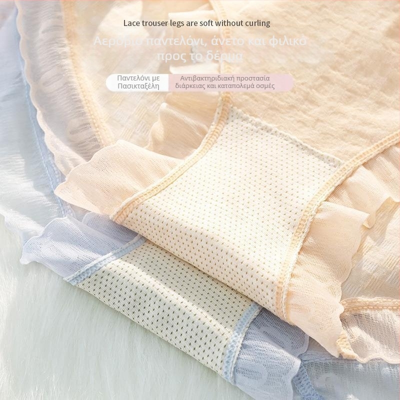Plus-size γυναικείο εσώρουχο, νάιλον ύφασμα, μέση μεσαίας ύψους, διαπνέον, αντιβακτηριακό, αδιαρροϊκό