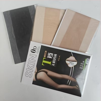 Νάιλον υπερλεπτές κάλτσες με T-crotch, μονόχρωμο μοτίβο, αόρατες, αντιτριβικές