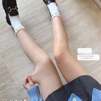 Pantyhose με διαμορφώσιμο εφέ και φλις επένδυση, νάιλον 50–70%, παχυσμένη