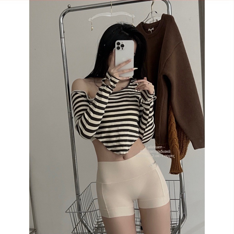 Γυναικείες boxer briefs με ψηλή μέση, αντιβακτηριακό Ice Silk, διαπνοή, χωρίς γραμμές, σύσφιξη κοιλιάς