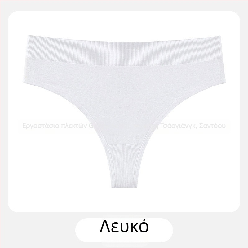 Γυναικείο στρινγκ τύπου Τ, μεσαίας μέσης, πλεγμένο νάιλον ύφασμα, αναπνεόμενο, καβάλο από βαμβάκι