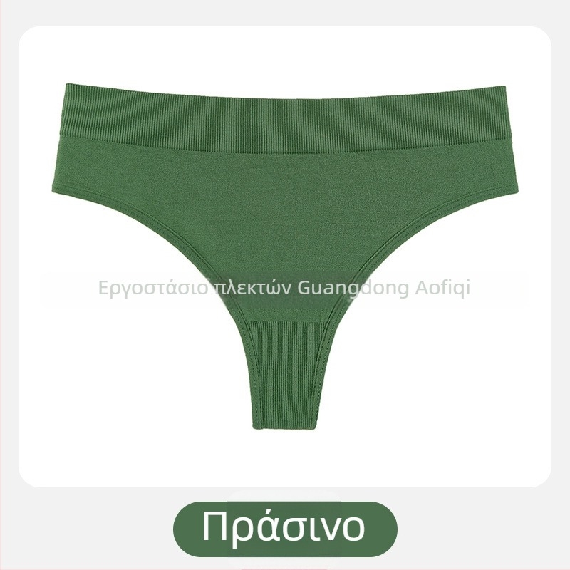 Γυναικείο στρινγκ τύπου Τ, μεσαίας μέσης, πλεγμένο νάιλον ύφασμα, αναπνεόμενο, καβάλο από βαμβάκι