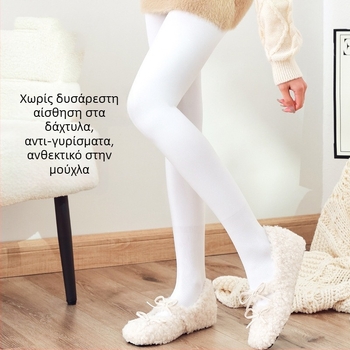 Παιδικά χορευτικά καλσόν από βελούδο με επένδυση φλίς, χωρίς ραφές, αντιολισθητικά, νάιλον, υπερπαχιά