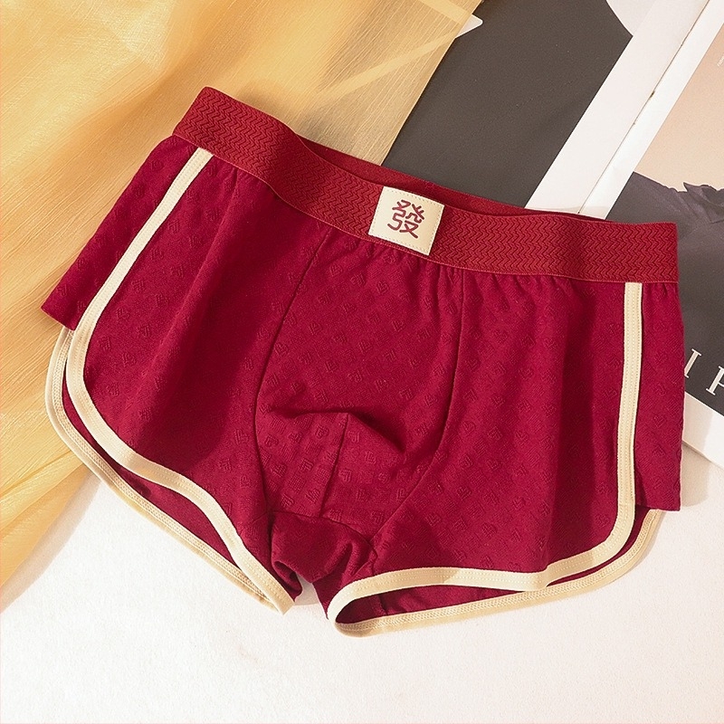 Ανδρικά μποξεράκια από βαμβάκι, κινεζικού στυλ, μεσαίας μέσης, αναπνέοντα, επένδυση καβάλου από βισκόζη