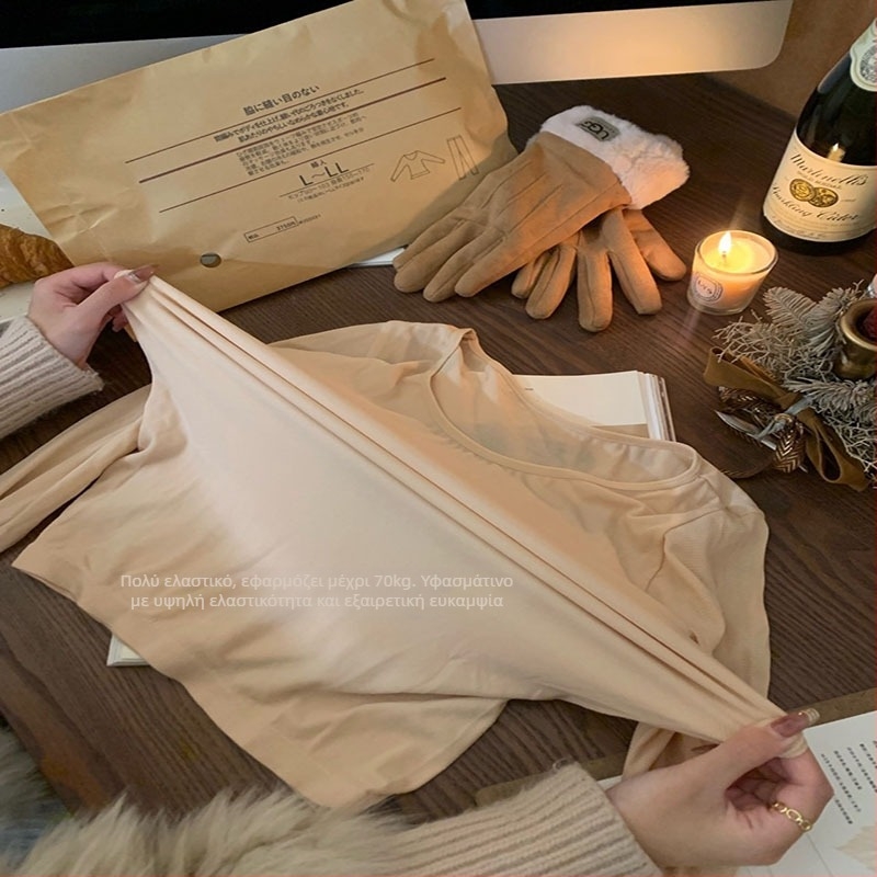 Γυναικείο θερμικό σετ κορυφή και παντελόνι — βασικό ύφασμα βισκόζη, επένδυση πολυεστέρας, 161–180 g/m², Μονό στρώμα, διατηρεί τη θερμότητα