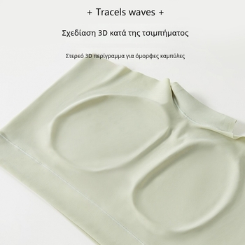 Γυναικεία εσώρουχα ασφαλείας από Ice Silk, μεσαία μέση, αντι-διαφανές, αντιβακτηριακό, επένδυση καβάλου 100% βαμβάκι, 75% νάιλον