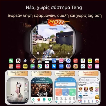 Έξυπνο ρολόι με SIM κάρτα και 5G, οθόνη AMOLED, μπαταρία 800 mAh, NFC και παρακολούθηση καρδιακού ρυθμού