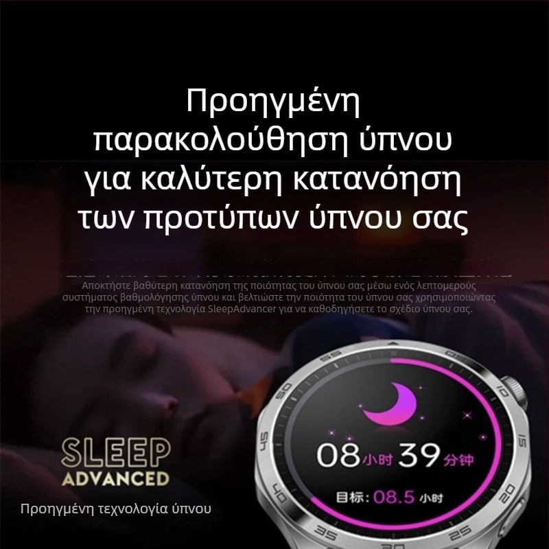 Έξυπνο ρολόι με μη επεμβατικό μέτρημα γλυκόζης, μέτρηση ουρικού οξέος, πίεση αίματος και σφυγμού, NFC για πληρωμές χωρίς σύνδεση