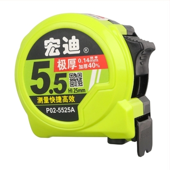 Hongdi μετρητής ταινίας, ανθεκτικός στη φθορά, υψηλής ακρίβειας, αδιάβροχος, ατσάλινος χάρακας