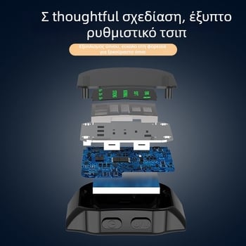 Έξυπνο ρολόι ύπνου με μικρορεύματα — ψηφιακή οθόνη, ενσωματωμένη μπαταρία 100–300 mAh, αυτονομία άνω των 12 ωρών, λειτουργία χρονομέτρησης