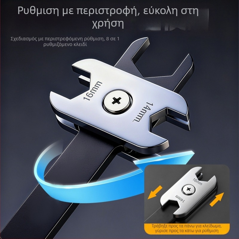 Niuxiang διπλής χρήσης wrench από ανθρακούχο χάλυβα με γυαλιστερή επιφάνεια