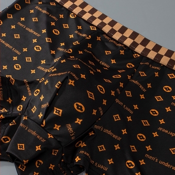 Ανδρικά μποξέρ - Αντιβακτηριακά, Αναπνεύσιμα, Ελαστικά, Ύφασμα ice silk, Μεσαία μέση