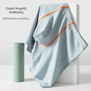 Ανδρικά Ice Silk μποξέρ, μακρύτερα πόδια, μεσαίας μέσης, νάιλον βάση, διαπνέοντα, γρήγορο στέγνωμα