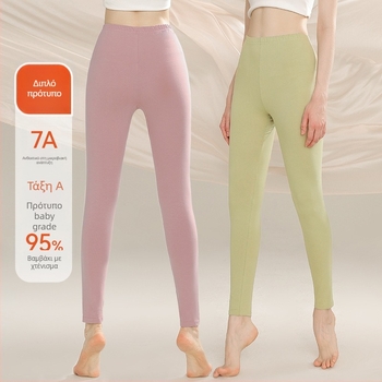 Γυναικείες φθινοπωρινές παντελόνες – 100% βαμβάκι, αντιβακτηριακές, αντιακάρεα, ψηλή μέση, στενή γραμμή