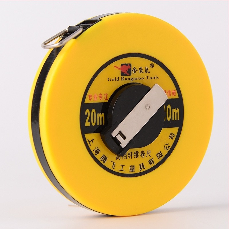 Μετροταινία Golden Kangaroo από ίνες γυαλιού για μετρήσεις σε εργοτάξιο, ξυλουργική και διακόσμηση. Μήκη 30 m, 50 m, 100 m. Συσκευασία 20 τεμάχια